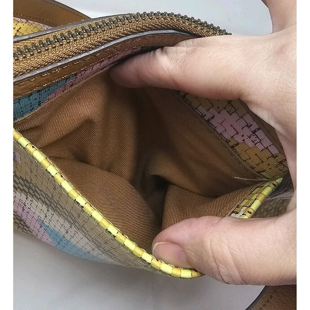 Fossil Sydney Geometric Prints Multicolor Signature Shopper Tote Bag